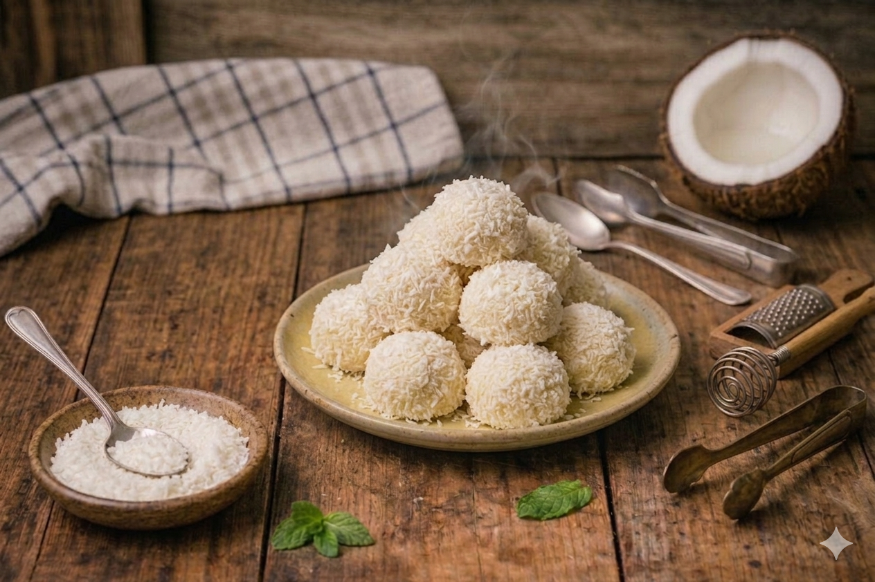 BOMBONES DE COCO Y LECHE CONDENSADA