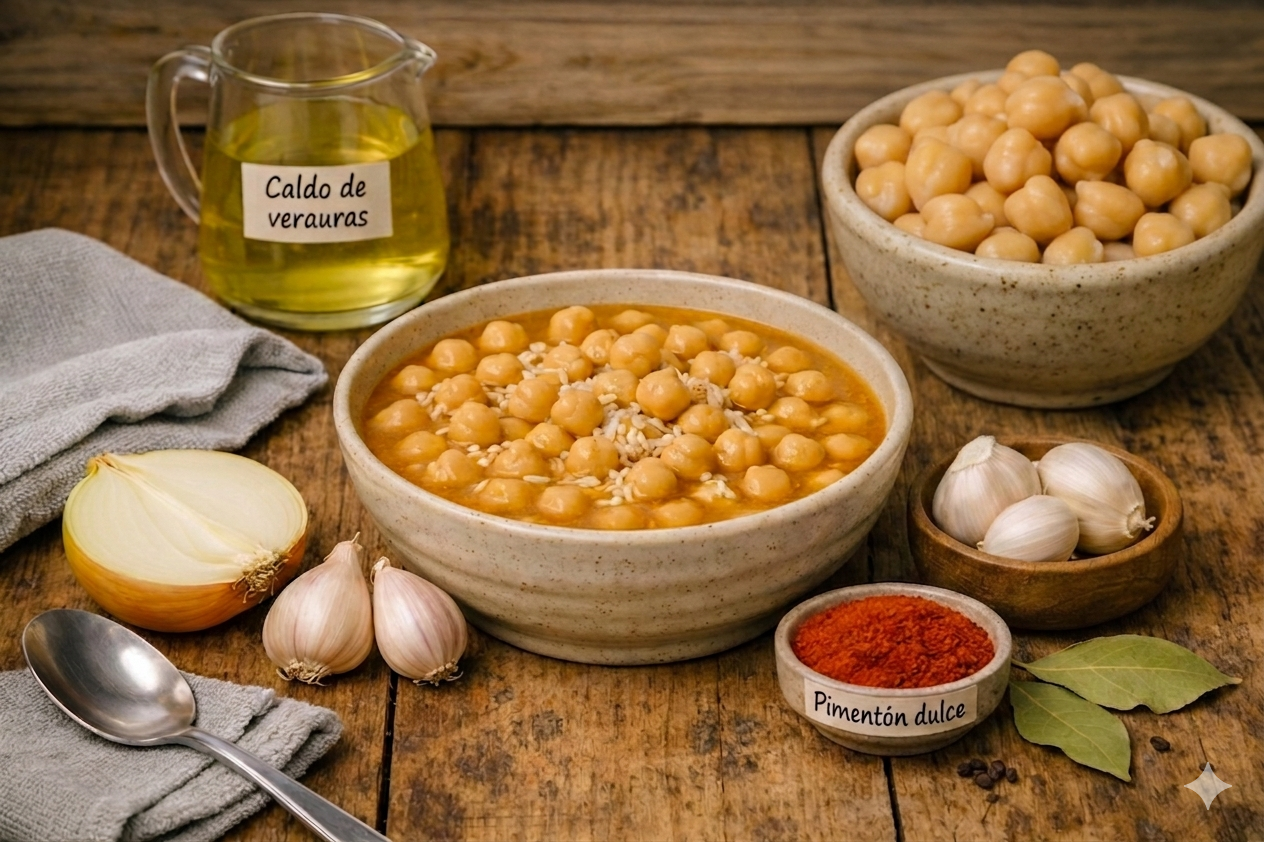 GARBANZOS CON ARROZ